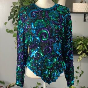 Vintage 80s Laurence Kazar top